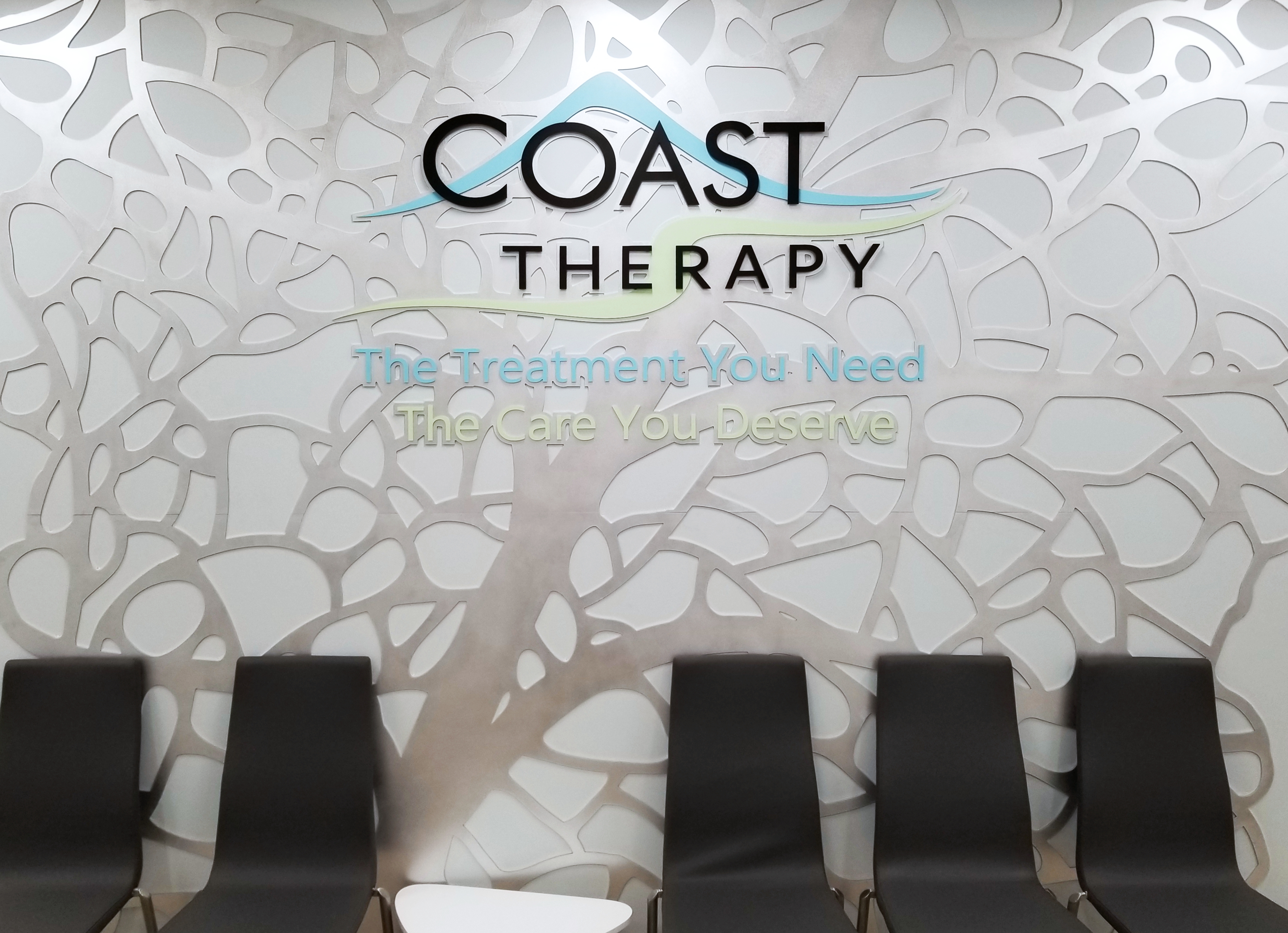 Coast Therapy feature wall